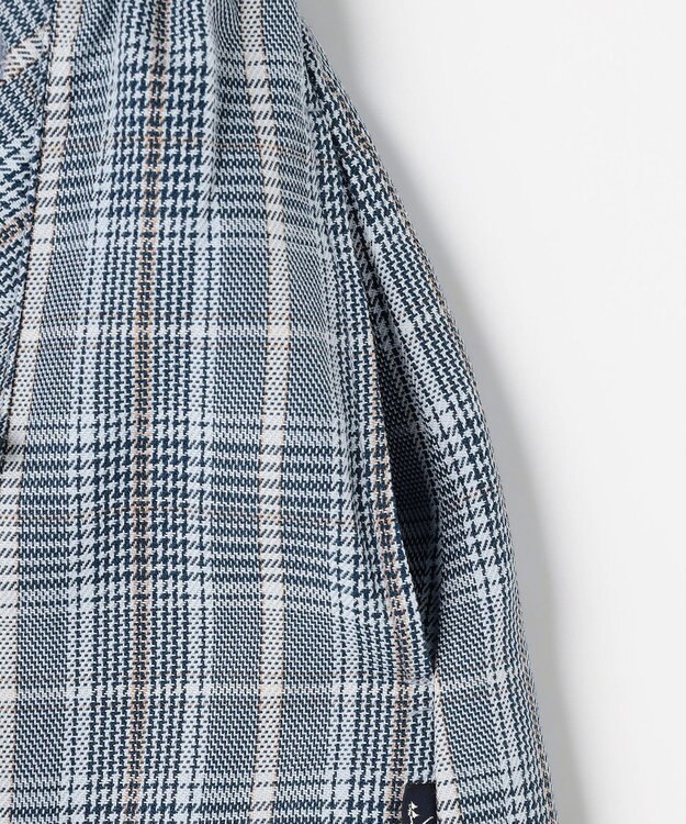 組曲 KIDS 【150-160㎝】グレンチェック キュロット サックスブルー