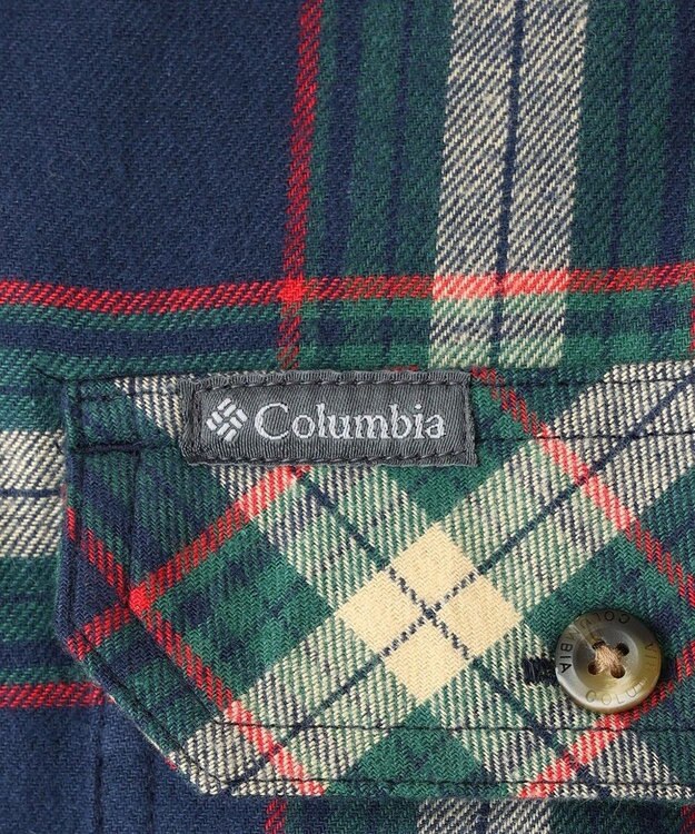 Columbia Columbia/ フレアガンストレッチフランネルシャツ /コロンビア Coll Navy Two Lane Tartan