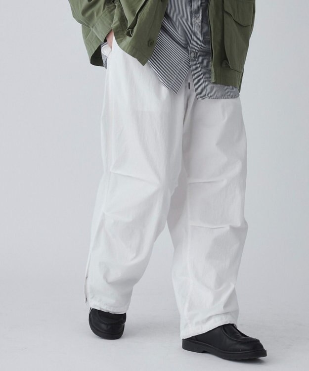 WEGO サイドスリットパラシュートパンツ ホワイト