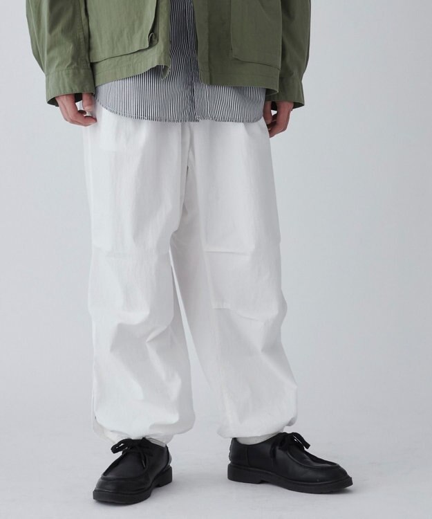 WEGO サイドスリットパラシュートパンツ ホワイト