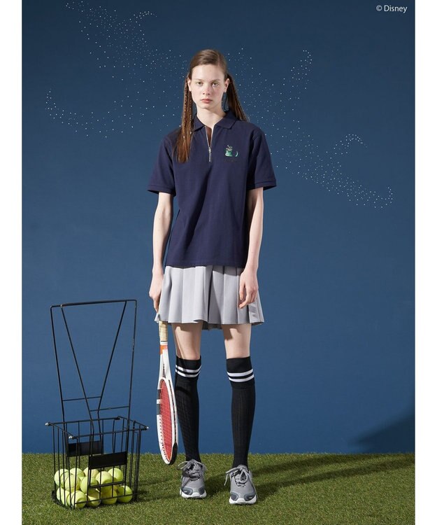 AMERICAN HOLIC ハーフジップポロシャツ／Ｐｅｔｅｒ　Ｐａｎ Navy