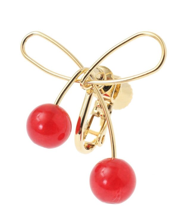 Maison de FLEUR チェリーイヤリング Red