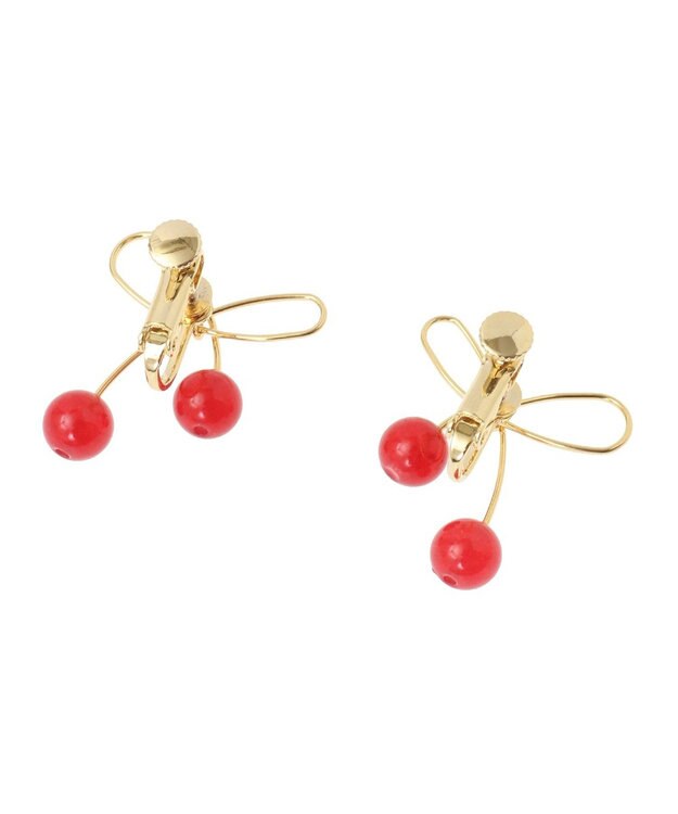 Maison de FLEUR チェリーイヤリング Red