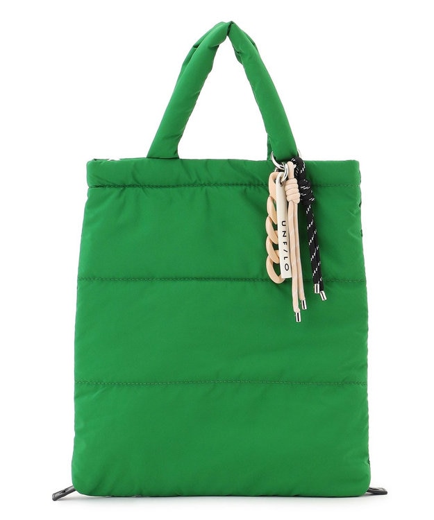 UNFILO パデッド ミニトートバッグ グリーン