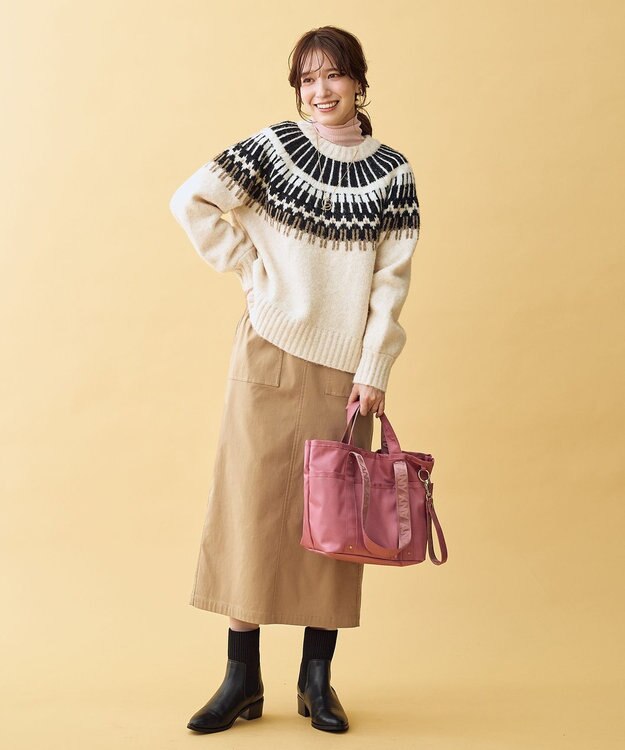 ANY 【A4サイズ収納可】【デイバッグシリーズ】トートバッグ ピンク