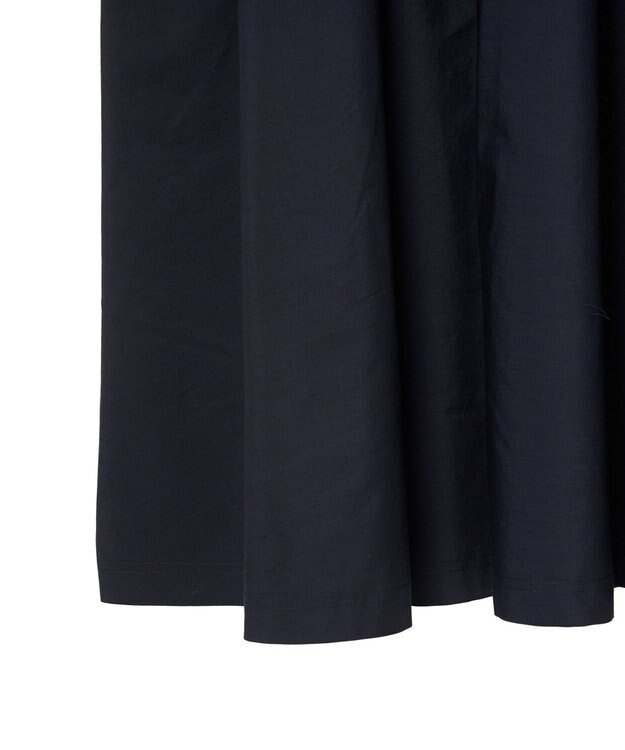 JOSEPH 【洗える】ポプリンジャージー　キャップスリーブドレス Navy