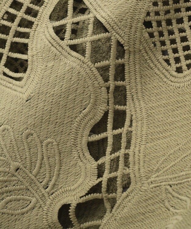 Green Parks レースカーディガン Khaki