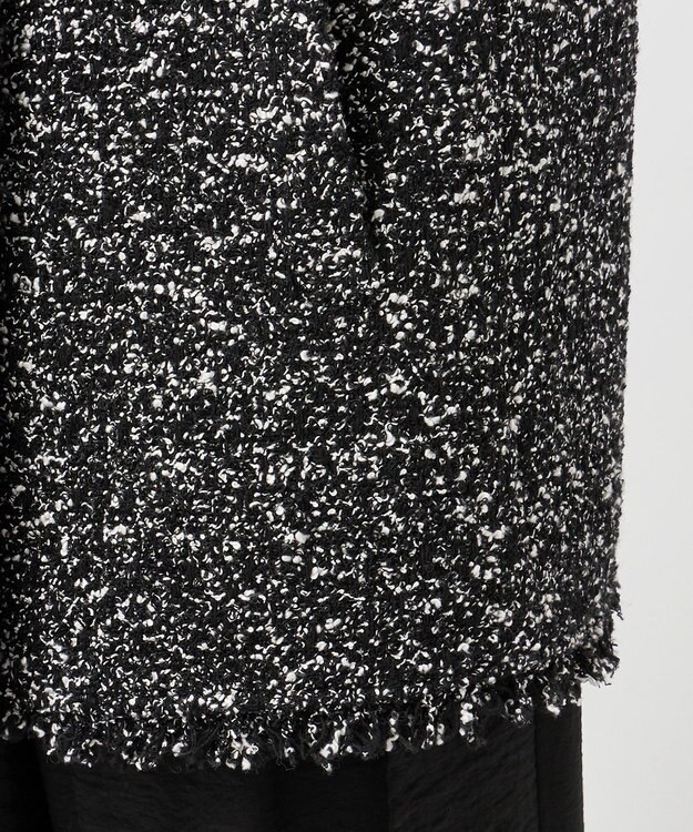 23区 L 【GOLD LABEL】CAMPOREバイカラーツイード ジレ モノトーン系