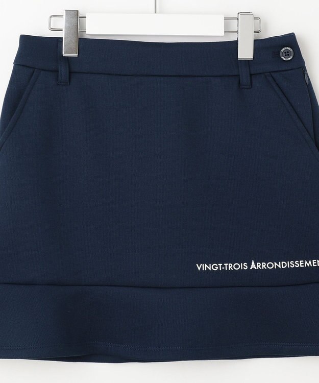 23区GOLF 【WOMEN】【UVケア】ダンボールニットカラースカート ネイビー系