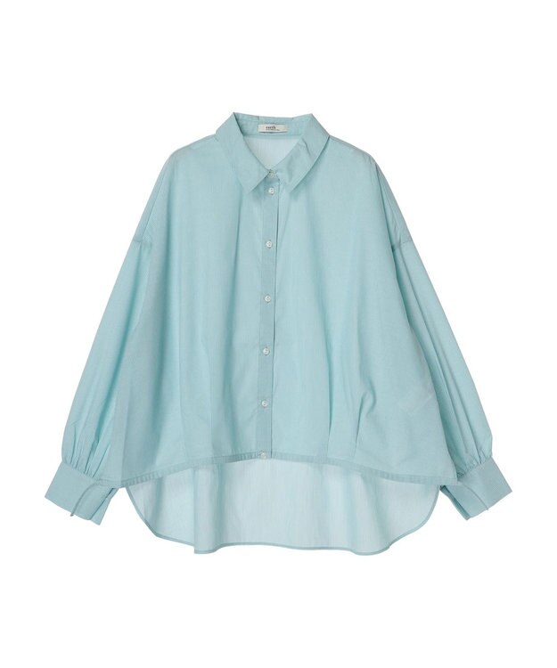 earth music&ecology ＴＲキュプラドロストシャツ Light Green