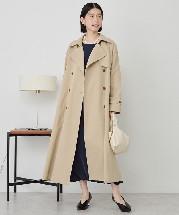 AMERICAN HOLIC 【先行予約】【花粉防止】ロングトレンチコート Beige