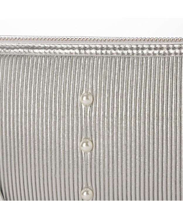 UNBILLION ペルケ perche / シーププリーツパール付き2wayショルダー シルバー