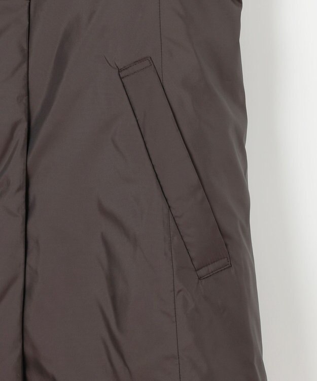 自由区 S 【撥水加工・洗える】ステッチレスダウン コート ブラウン