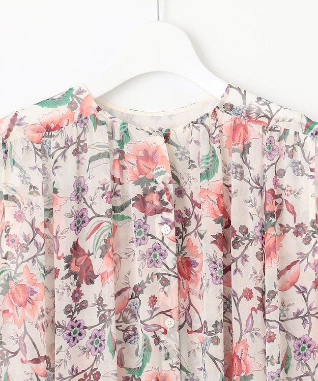 自由区 L 【カタログ掲載・洗える】マラケシュフラワープリント ワンピース マルチ