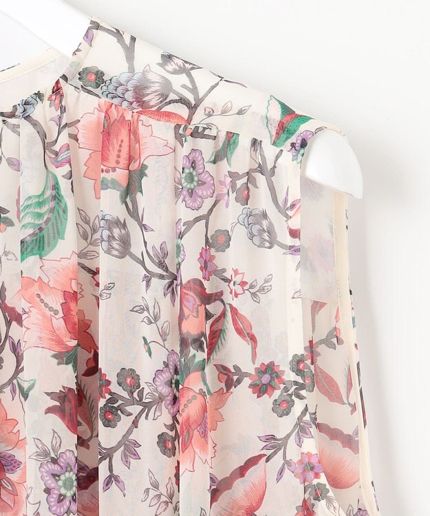 自由区 L 【カタログ掲載・洗える】マラケシュフラワープリント ワンピース マルチ