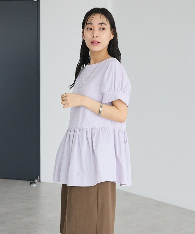 CRAFT STANDARD BOUTIQUE ペプラムチュニック Light Purple