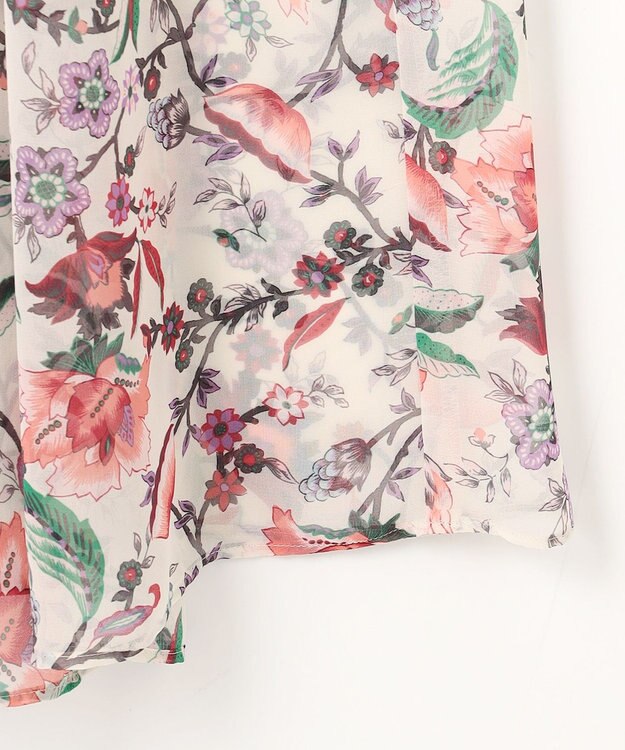 自由区 L 【カタログ掲載・洗える】マラケシュフラワープリント ワンピース マルチ