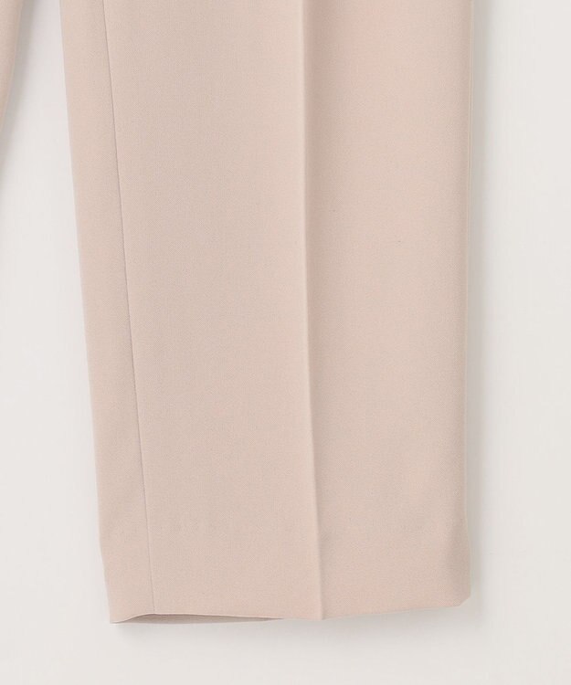 自由区 【XSサイズ～/洗える】ダブルフェイススーティング テーパードパンツ ピンク系