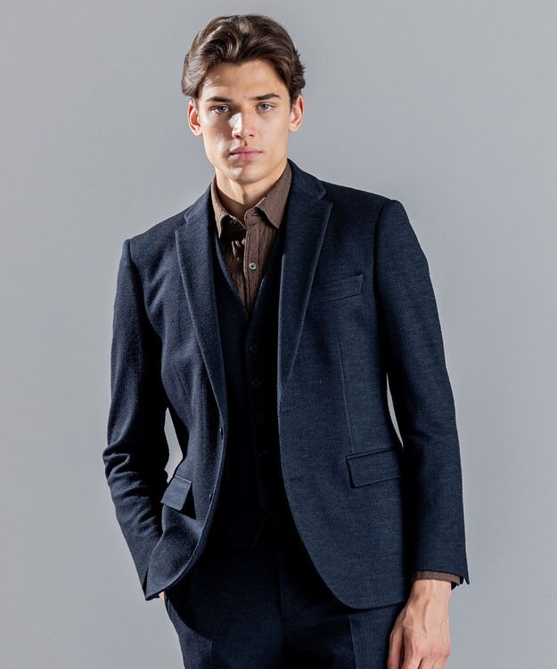 JOSEPH HOMME 【WEB限定カラーあり】ドビージャージー　シングルジャケット ネイビー系