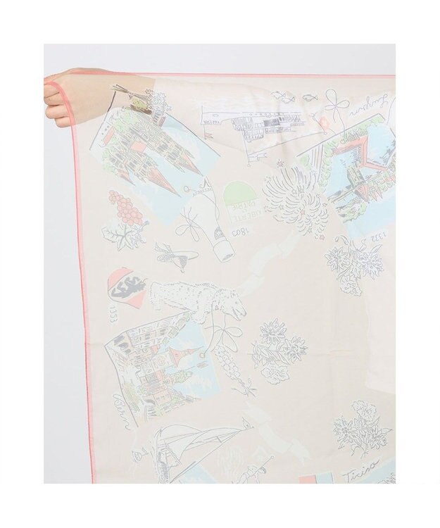 UNBILLION カシュネ cache nez / 横浜アーカイブシフォンスカーフ「スイス」 LBE