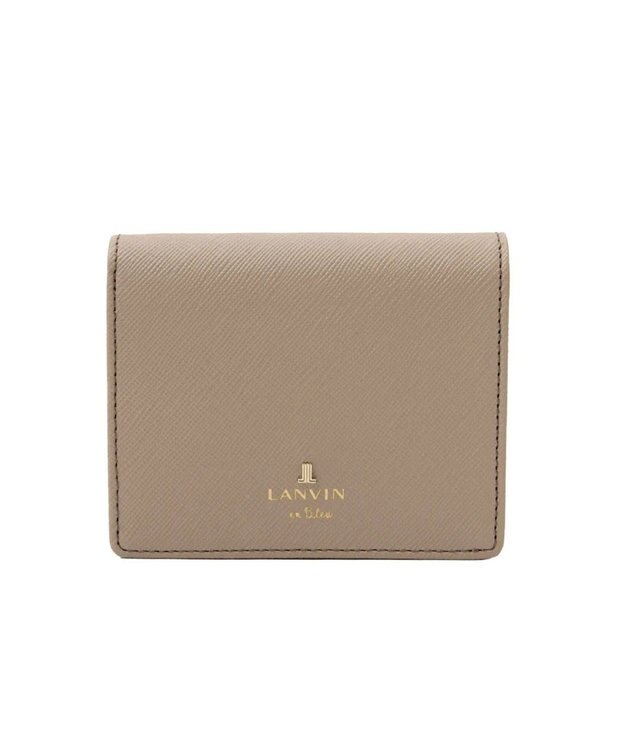 LANVIN en Bleu リュクサンブール 二つ折りコンパクト財布 オールドローズ