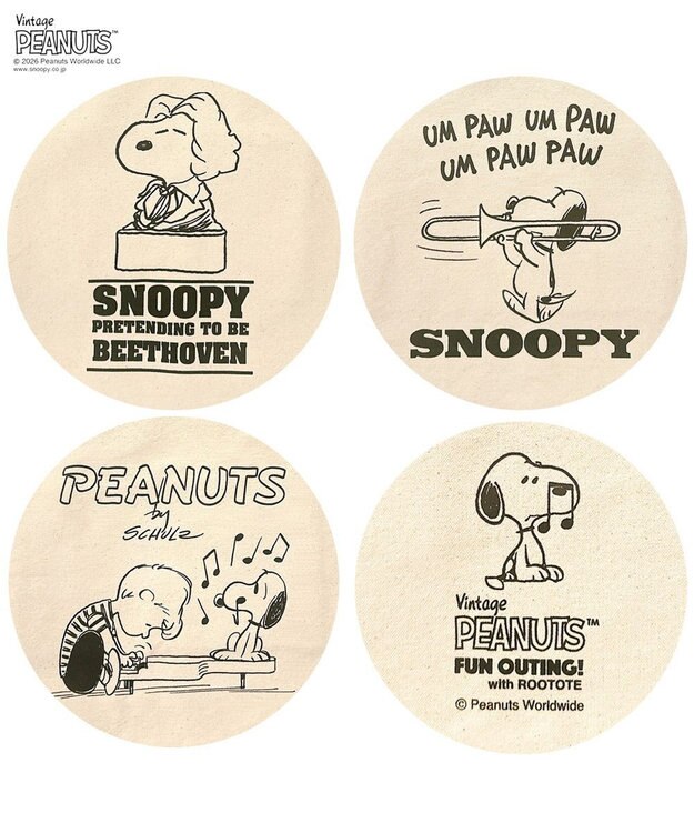 ROOTOTE 6599【ルートート】スヌーピー OE.トール.Peanuts-MUSIC-A 01：コンポーザー