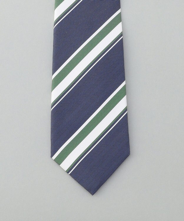 GOTAIRIKU GOTAIRIKU別注【日本製】シルク ネクタイ_レジメンタル柄 ネイビー系1