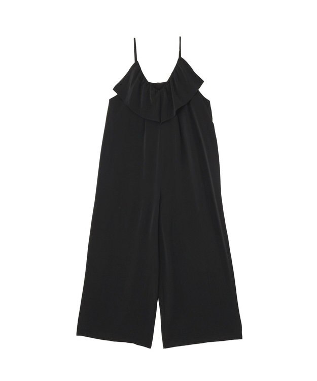 Green Parks フリルサロペット Black