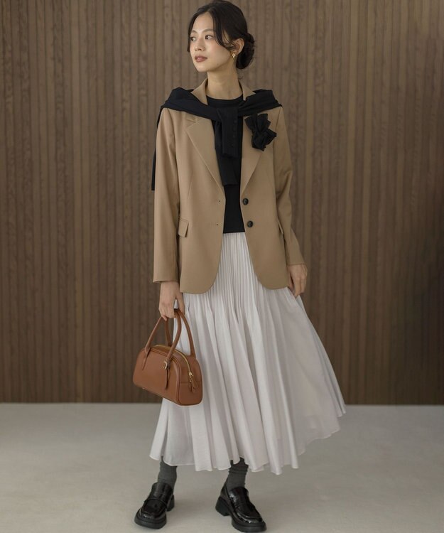 組曲 クルミボタン ニットカーディガン ブラック系