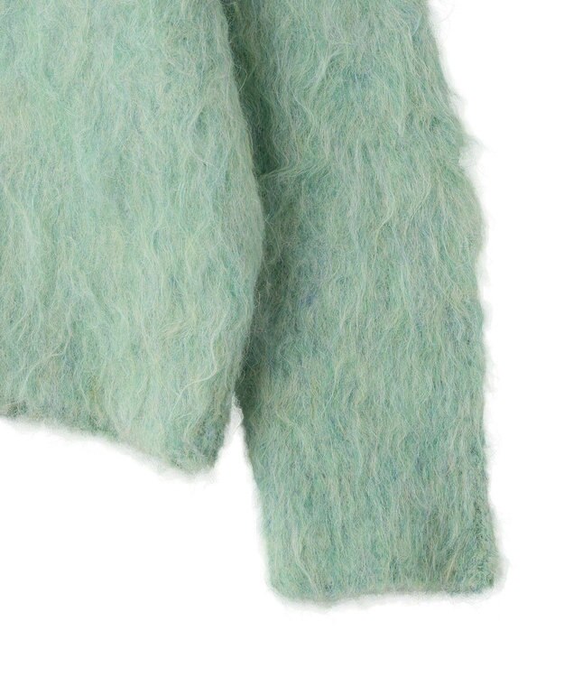 CRAFT STANDARD BOUTIQUE カール起毛モヘアライクVネックニットカーディガン Green