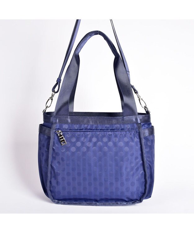 Y'SACCS 【PEANUTSコラボ】SNOOPY（スヌーピー） Polka Dots 2WAYトート ネイビー