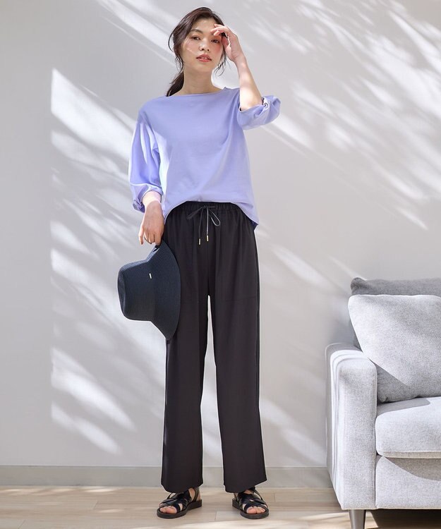 ANY 【WEB限定】シルケットスムース ツイストリーブプルオーバー ブルー