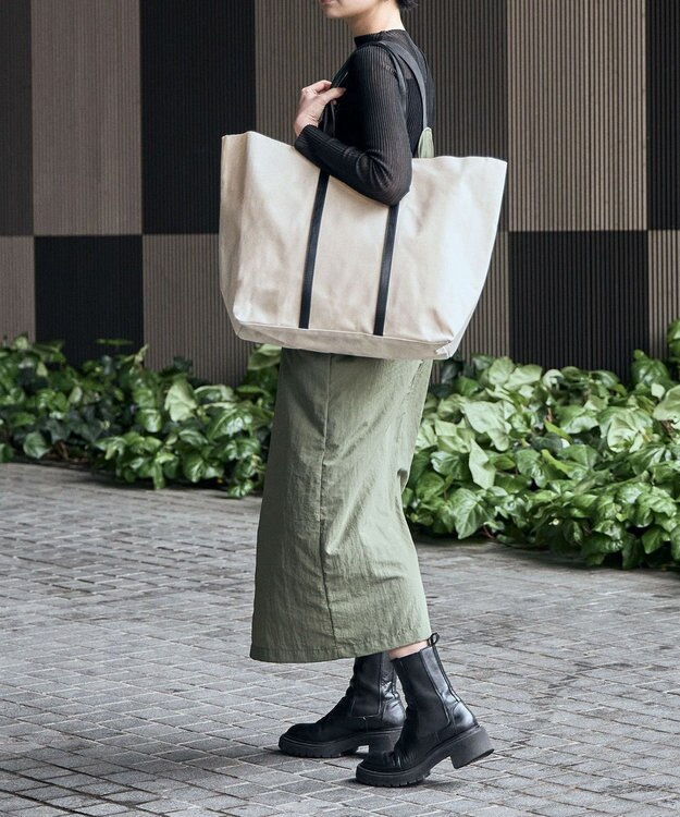 ACE BAGS & LUGGAGE 【雑誌掲載】UNTRACK PARK/TC コットン 横型トートバッグ XL 60064 アントラック オフホワイト