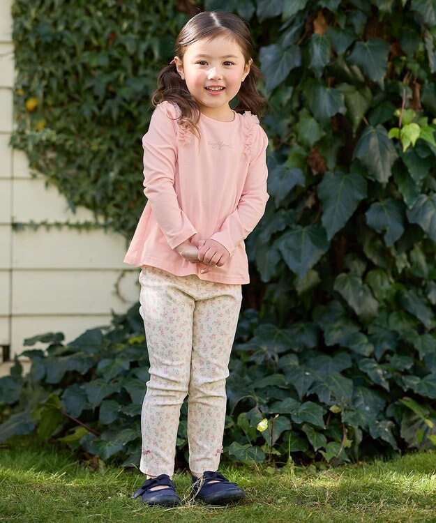 ANY KIDS 7daysドリームストレッチパンツ エクリュ×小花柄