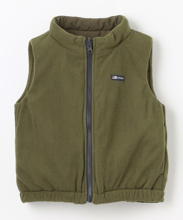 J.PRESS KIDS 【100-130cm】リバーシブル ベスト カーキ系