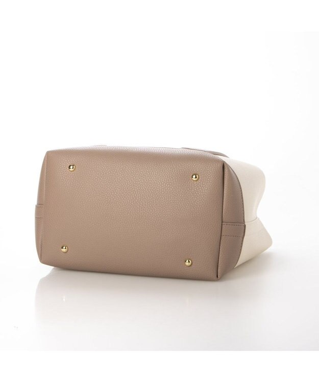 UNBILLION 【テレビ ドラマ着用アイテム】cachecache ショルダー付きパーテーション合成皮革トート OKMIX