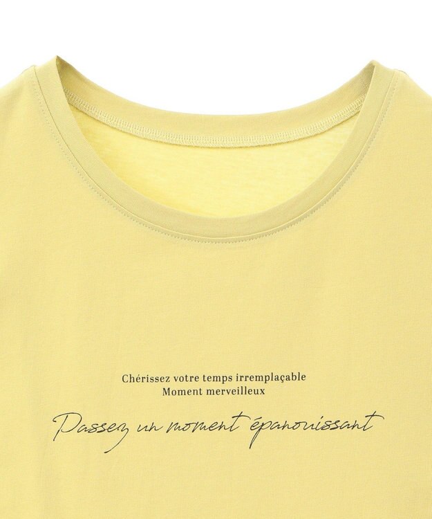 Green Parks ノースリーブ筆記体ロゴプルオーバー Lime Green