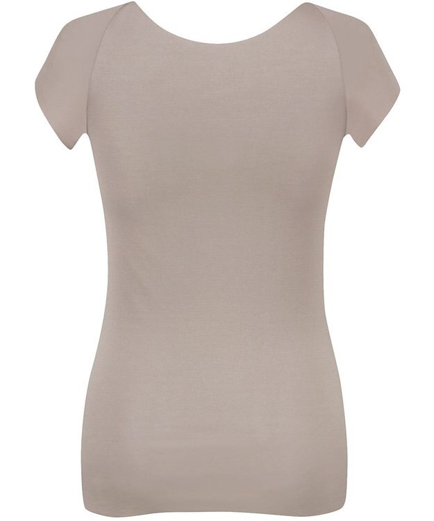 Wing インナー 【綿の贅沢オーガニック フラットタイプ】 オーガニックコットン混素材 ひびきにくくさらっと薄くて軽い ２分袖 EL1248 ウイング／ワコール シナモンブラウン