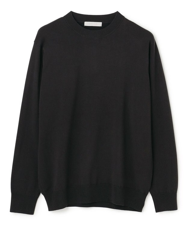 UNFILO MENS 【男女兼用】ソフトサーモ アンチピリングニット クルー ブラック