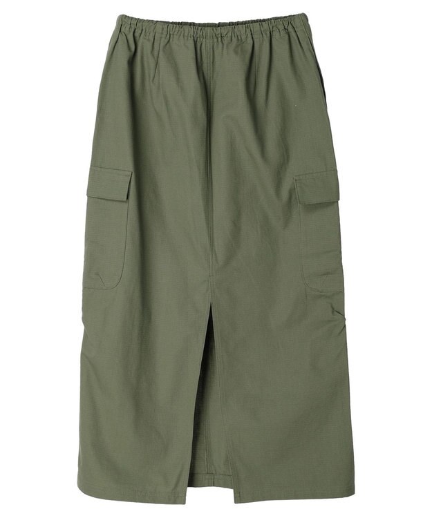 Green Parks ・Ｄｏｕｂｌｅ　Ｆｌａｇｓ　ミニリップカーゴスカート Khaki