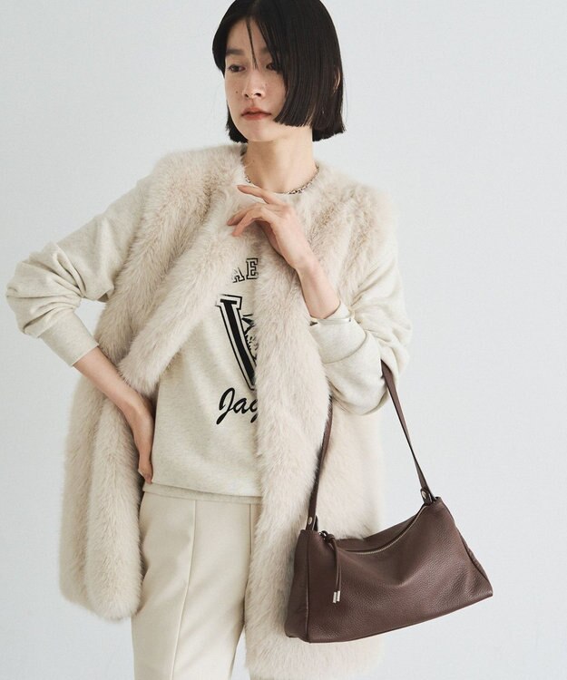 russet レザー2WAYショルダーバッグ(CE-1629) D.Brown