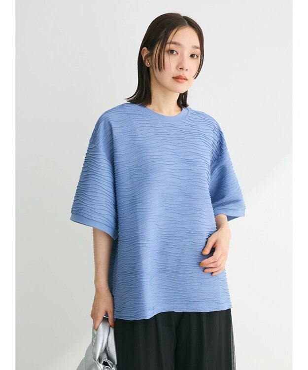 Green Parks ・Ｐｅｔｉｔ　Ｆｌｅｕｒ　ウェーブカットオーバーＴＥＥ Blue