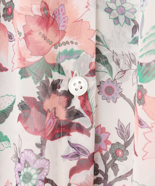 自由区 L 【カタログ掲載・洗える】マラケシュフラワープリント ワンピース マルチ