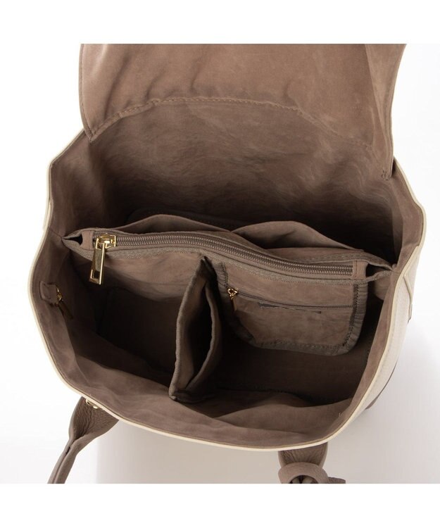 UNBILLION 【テレビ ドラマ着用アイテム】cachecache ショルダー付きパーテーション合成皮革トート OKMIX