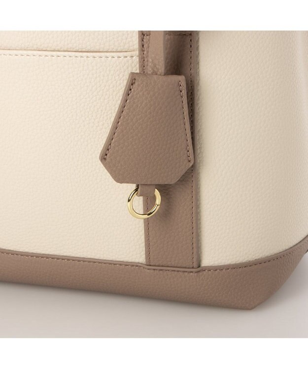 UNBILLION 【テレビ ドラマ着用アイテム】cachecache ショルダー付きパーテーション合成皮革トート OKMIX