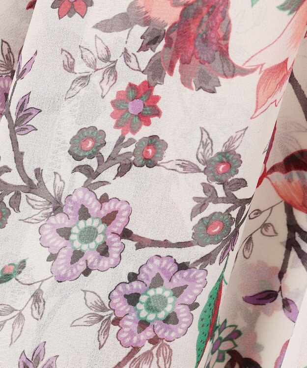 自由区 L 【カタログ掲載・洗える】マラケシュフラワープリント ワンピース マルチ