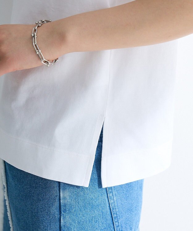 Green Parks ノースリーブ筆記体ロゴプルオーバー Off White