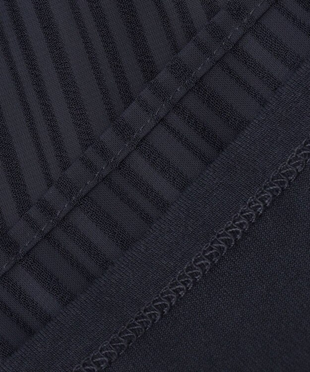 ANY SIS L 【吸水速乾・UVケア】コンフォートジャージー シフォンコンビ カットソー ネイビー