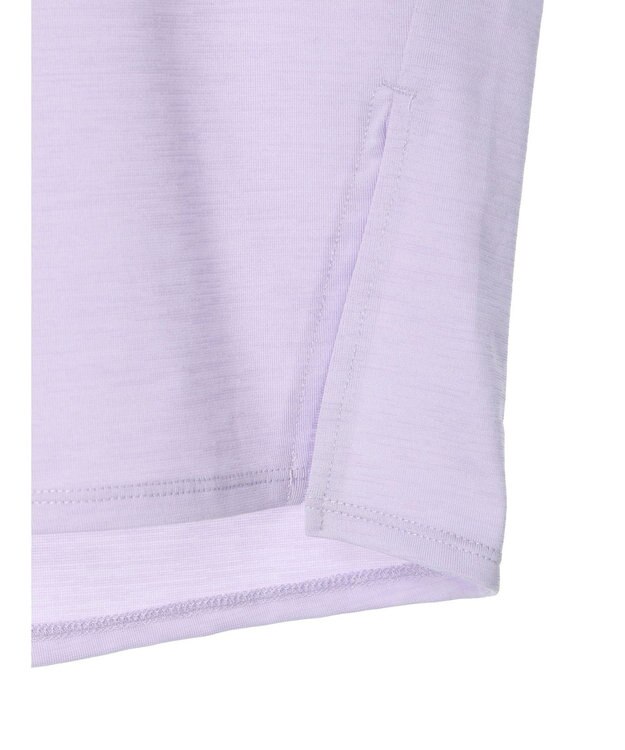 Green Parks バー付き７分袖ブラウソー Purple