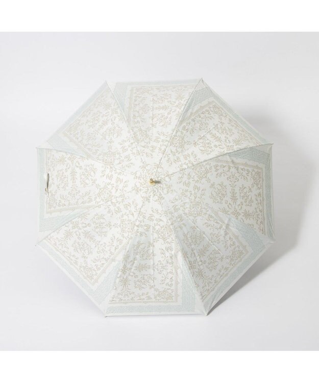 UNBILLION cache nez / レーススカーフプリントバルーンショートパラソル ブルー